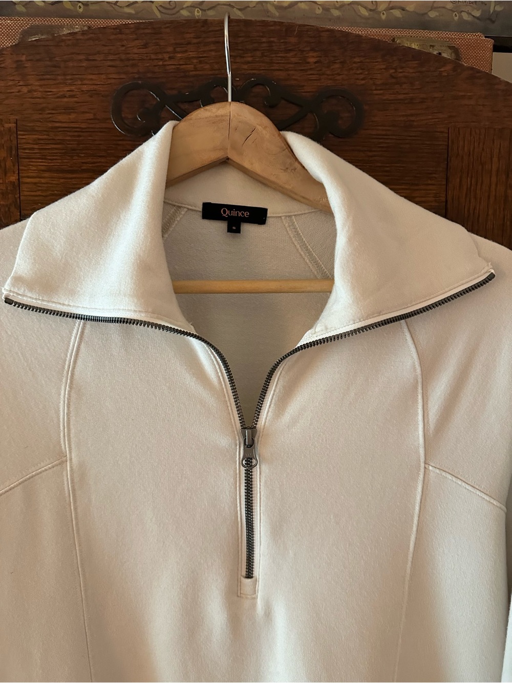 Quince CloudComfort Half-Zip Sweatshirt Size Small Athleisure Cozy - Picture 5 of 9